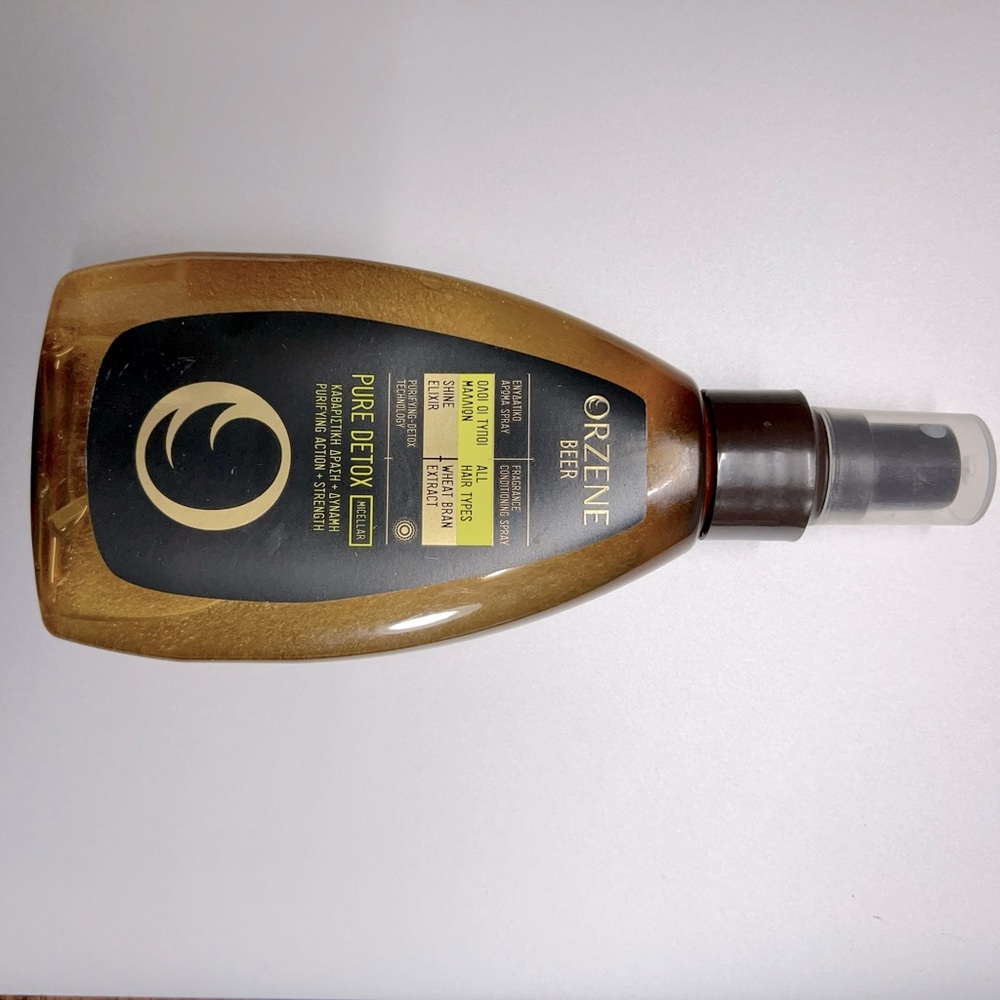 ORZENE BEER HAIR CONDITINING SPRAY PURE DETOX ALL HAIR TYPES 200ml 6.76oz - Picture 2 of 4